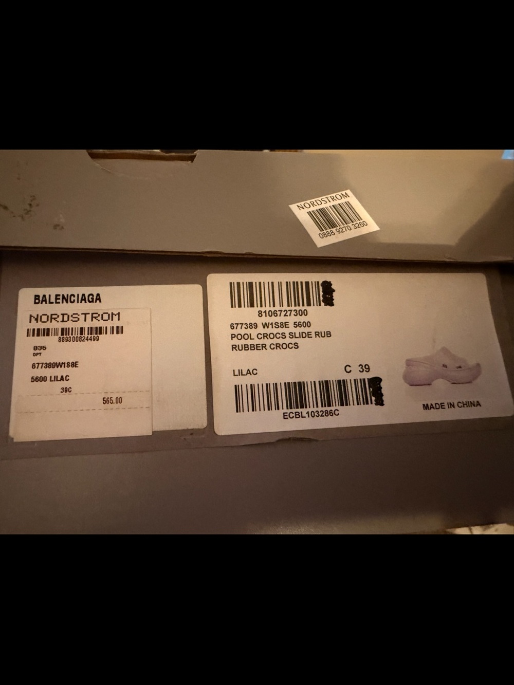 Balenciaga Lavender Slip-On Pool Slides - Picture 2 of 6